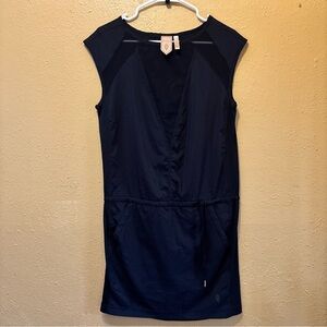 Indygena Black Sleeveless Mesh Athleisure Dress – Size Small S